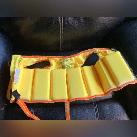 Surf Club Red, Orange, Yellow & Black Buoyancy Swim Flotation Vest - Picture 8 of 12